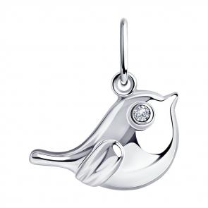 Серебряная подвеска Diamant с фианитом 94-130-01069-1 фото