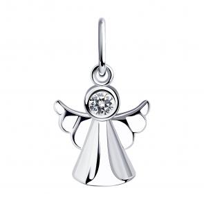 Серебряная подвеска Diamant с фианитом 94-130-01077-1 фото