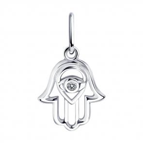 Серебряная подвеска Diamant с фианитом 94-130-01082-1 фото