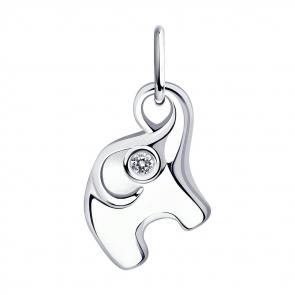 Серебряная подвеска Diamant с фианитом 94-130-01085-1 фото