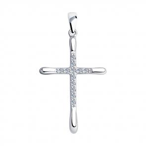 Серебряная подвеска Diamant с фианитом 94-130-01413-1 фото