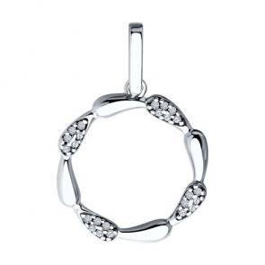 Серебряная подвеска Diamant с фианитом 94-130-02004-1 фото