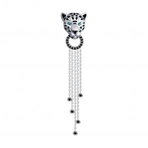 Серебряная подвеска Diamant с фианитом и эмалью 94-130-02062-1 фото