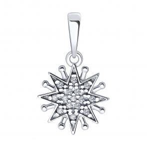 Серебряная подвеска Diamant с фианитом 94-130-02109-1 фото
