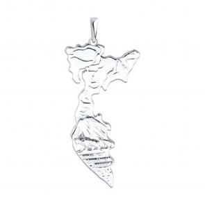 Серебряная подвескп.о. Камчатка Diamant 94-130-02247-1 фото