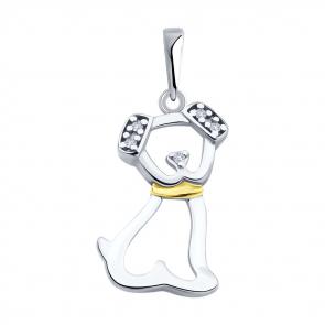 Серебряная подвеска Diamant с фианитом 94-130-02269-1 фото