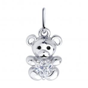 Серебряная подвеска Diamant с фианитом 94-130-02321-1 фото