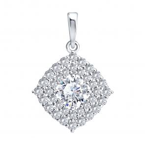 Серебряная подвеска Diamant с фианитом 94-130-02397-1 фото