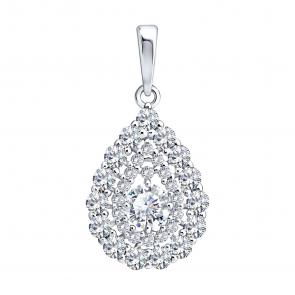 Серебряная подвеска Diamant с фианитом 94-130-02407-1 фото