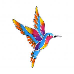 Серебряная брошь Diamant с эмалью 94-140-00535-1 фото