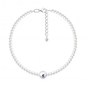 Серебряный браслет Diamant с жемчугом 94-150-00119-1 фото
