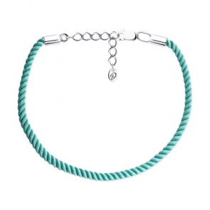 Текстильный шнурок с замком из серебра Diamant 94-150-01994-1 фото