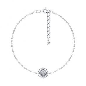 Серебряный браслет Diamant с фианитом 94-150-02109-1 фото