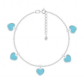 Серебряный браслет Diamant с эмалью 94-150-02191-3 фото
