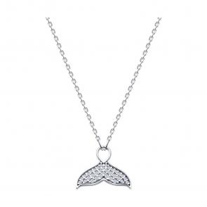Серебряное колье Diamant с фианитом 94-170-00011-1 фото