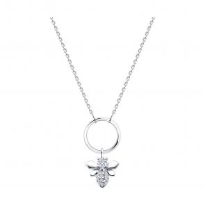 Серебряное колье Diamant с фианитом 94-170-00095-2 фото