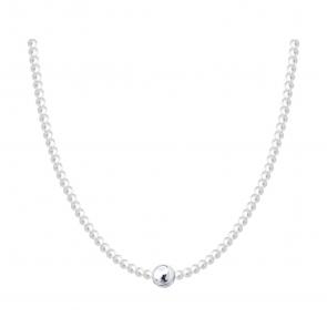 Серебряное колье Diamant с жемчугом 94-170-00119-1 фото