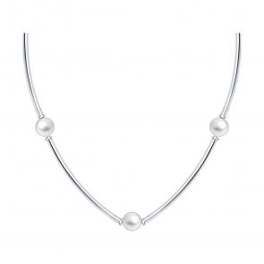 : Колье из серебра с синтетическим жемчугом 94-170-00219-1 фото
