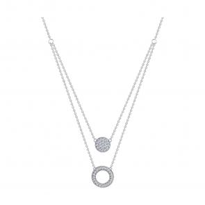 Серебряное колье Diamant с фианитом 94-170-00518-1 фото