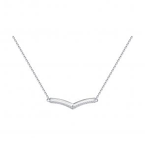 Серебряное колье Diamant с фианитом 94-170-01595-2 фото