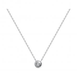 Серебряное колье Diamant с бриллиантом 94-270-02058-1 фото