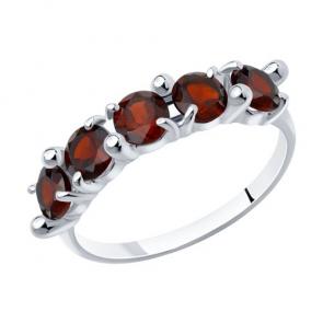 Серебряное кольцо Diamant с гранатом 94-310-00346-2 фото