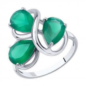 Серебряное кольцо Diamant с агатом 94-310-00439-1 фото