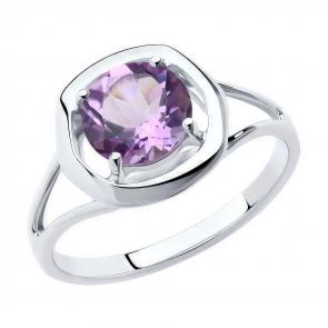 Серебряное кольцо Diamant с аметистом 94-310-00552-2 фото
