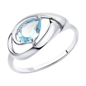 Серебряное кольцо Diamant с топазом 94-310-00594-1 фото
