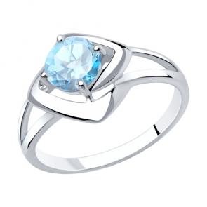 Серебряное кольцо Diamant с топазом 94-310-00605-1 фото