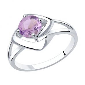 Серебряное кольцо Diamant с аметистом 94-310-00605-2 фото
