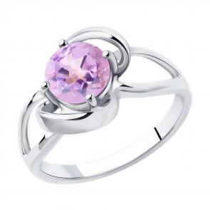 Серебряное кольцо Diamant с аметистом 94-310-00606-2 фото