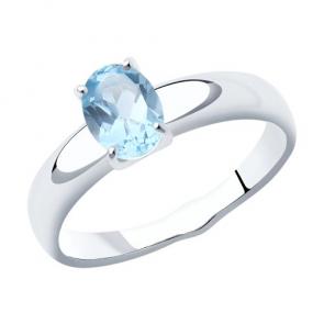 Серебряное кольцо Diamant с топазом 94-310-00626-1 фото