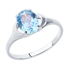 Серебряное кольцо Diamant с топазом 94-310-00627-1 фото