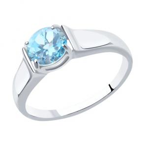 Серебряное кольцо Diamant с топазом 94-310-00628-1 фото