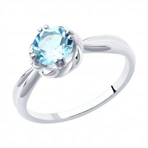 Серебряное кольцо Diamant с топазом 94-310-00631-1 фото