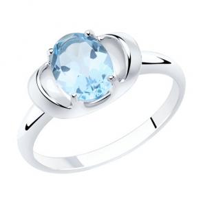 Серебряное кольцо Diamant с топазом 94-310-00760-1 фото