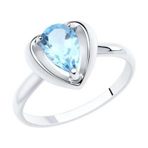 Серебряное кольцо Diamant с топазом 94-310-00761-1 фото
