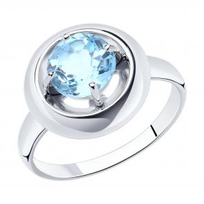 Серебряное кольцо Diamant с топазом 94-310-00782-1 фото