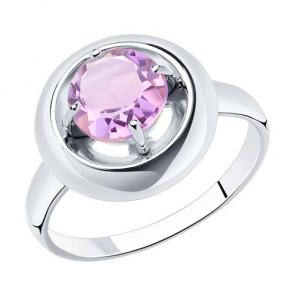 Серебряное кольцо Diamant с аметистом 94-310-00782-2 фото