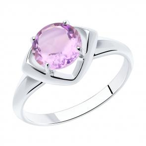 Серебряное кольцо Diamant с аметистом 94-310-00783-2 фото