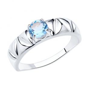 Серебряное кольцо Diamant с топазом 94-310-00793-1 фото
