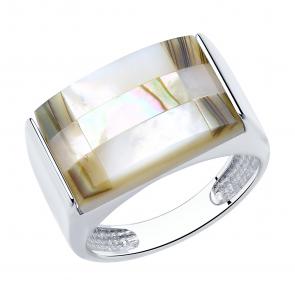Серебряное кольцо Diamant с перламутром 94-310-00835-1 фото