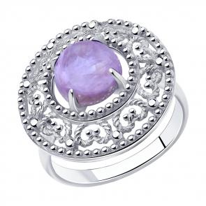 Серебряное кольцо Diamant с чароитом 94-310-00839-1 фото