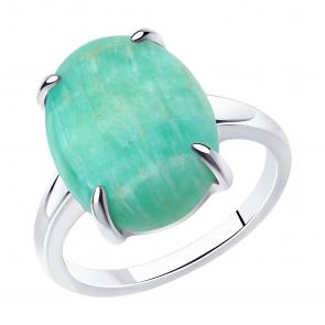Серебряное кольцо Diamant с амазонитом 94-310-00972-1 фото