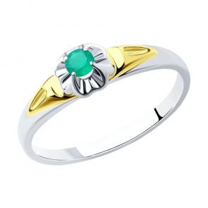 Кольцо из лимонного серебра Diamant с агатом 94-310-00976-2 фото