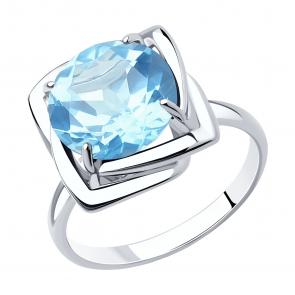 Серебряное кольцо Diamant с топазом 94-310-00985-1 фото