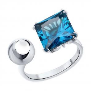 Серебряное кольцо Diamant с Лондон топазом 94-310-01569-1 фото