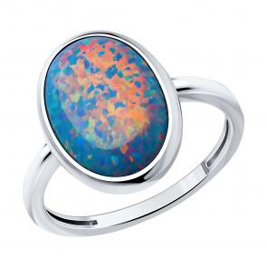 Серебряное кольцо Diamant с опалом 94-310-01706-1 фото