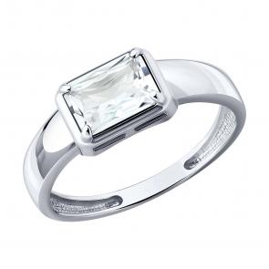 Серебряное кольцо Diamant с горным хрусталём 94-310-02395-2 фото